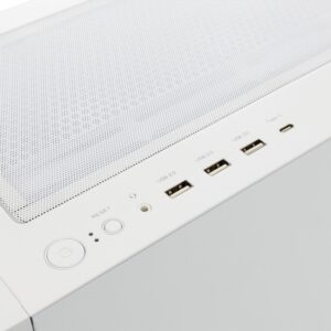 White Shark WARHEAD | Midi Tower Case | Inclusief 4 RGB Fans | Wit - Afbeelding 6