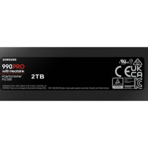 Samsung 990 PRO | 2TB NVMe SSD | M.2 | Gen4 | 7.450MB/s Lezen | 6.900MB/s Schrijven | Heatsink - Afbeelding 3