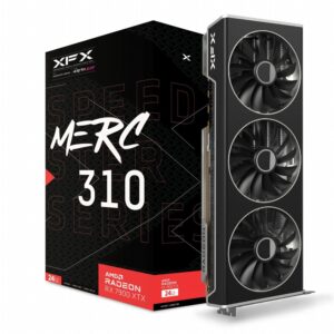XFX Speedster MERC 310 RX 7900 XTX Black Edition | 24GB GDDR6 VRAM | 4K Gaming | Videokaart | GPU | AMD - Afbeelding 1