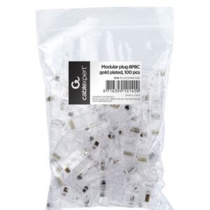 Cablexpert kabel-connector | 1 stuk | Transparant | PLUG3UP6/100 - Afbeelding 1