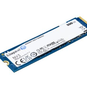 Kingston NV3 | 500GB NVMe SSD | M.2 Gen4 | 5.000MB/s Lezen | 3.000MB/s Schrijven - Afbeelding 1