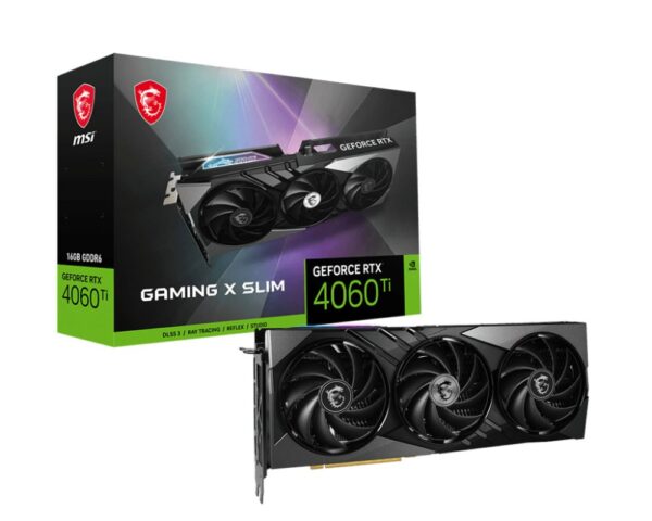 MSI GeForce RTX 4060 Ti GAMING X SLIM | 16GB GDDR6 VRAM | Videokaart | GPU | Nvidia - 0