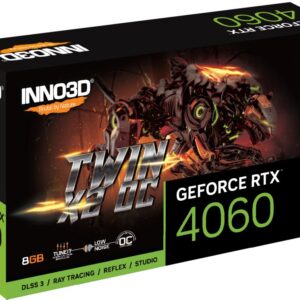 Inno3D GeForce RTX 4060 Twin X2 OC | 8GB GDDR6 VRAM | Videokaart | GPU | Nvidia - Afbeelding 4
