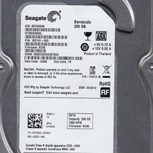 Seagate HDD 3.5" | 250GB SATA III | 7200RPM | PULLED - Afbeelding 1