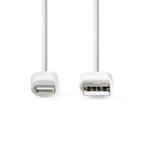 Nedis CCGL39300WT30 | Lightning-naar-USB-A kabel | 3 m | Lightning Male naar USB-A Male | Opladen en synchroniseren | Wit - Afbeelding 4