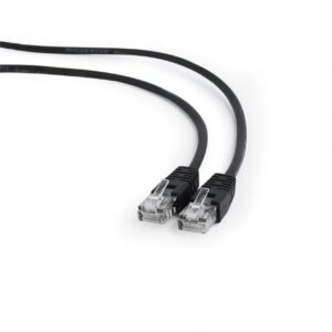 Gembird netwerkkabel | Patch cord | Cat5e | U/UTP (UTP) | 0,25 m | Zwart - Afbeelding 1
