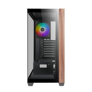 Case Azza Neptun 491 | Midi Tower | RGB | Zwart en Hout - Afbeelding 4