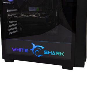 White Shark WARHEAD | Midi Tower Case | Inclusief 4 RGB Fans | Zwart - Afbeelding 3