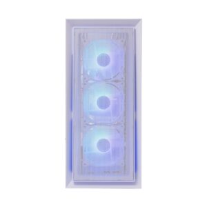 White Shark WARHEAD | Midi Tower Case | Inclusief 4 RGB Fans | Wit - Afbeelding 4