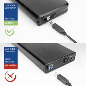 ACT | USB 2.0 Kabel | USB-C naar USB-B | 1,8m | Zwart - Afbeelding 7