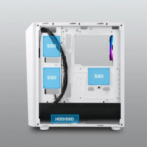 Case Azza Sentinel | Midi Tower | RGB | Wit - Afbeelding 6