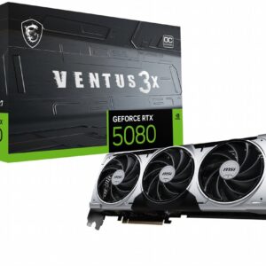 MSI GeForce RTX 5080 VENTUS 3X OC PLUS | 16GB GDDR7 | DLSS 4 | Videokaart | Nvidia GPU - Afbeelding 1