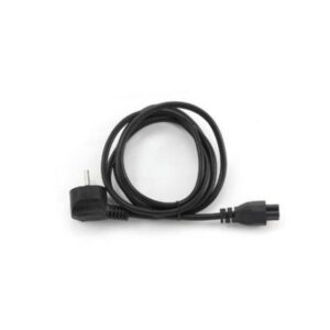 Longwell 3-pin Mickey Mouse (C5) EU Powercord | 1,8 m | Zwart - Afbeelding 1