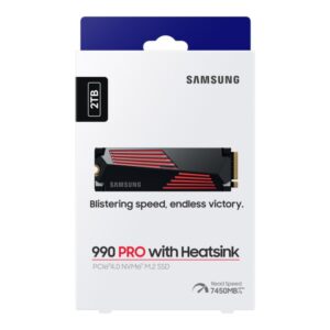 Samsung 990 PRO | 2TB NVMe SSD | M.2 Gen4 | 7.450 MB/s Lezen | 6.900 MB/s Schrijven | Heatsink - Afbeelding 3