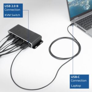 ACT | USB 2.0 Kabel | USB-C naar USB-B | 1,8m | Zwart - Afbeelding 6