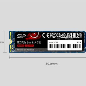 Silicon Power UD85 | 1TB NVMe SSD | M.2 | Gen4 | 3.600MB/s Lezen | 2.800MB/s Schrijven - Afbeelding 5