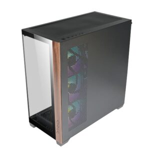 Case Azza Neptun 491 | Midi Tower | RGB | Zwart en Hout - Afbeelding 5
