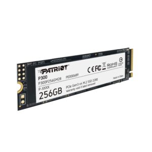 Patriot P300 | 256GB NVMe SSD | M.2 Gen3 | 1.700MB/s Lezen | 1.100MB/s Schrijven - Afbeelding 1