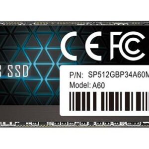 Silicon Power A60 | 512GB NVMe SSD | M.2 | Gen3 | 2.200MB/s Lezen | 1.600MB/s Schrijven - Afbeelding 1