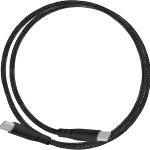 Mobiparts | USB-C naar USB-C Gevlochten Kabel | 2A | 1m | Zwart - Afbeelding 4