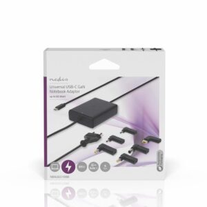 Nedis NBAU65110BK | Notebook adapter (GaN) | 65 W | USB-C Power Delivery | Zwart - Afbeelding 5