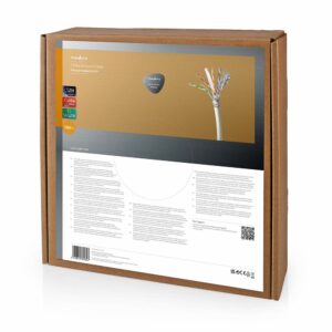 Nedis netwerkkabel | Cat6a | S/FTP (S-STP) | 100 m | Grijs | CCBG8538GY100S - Afbeelding 3