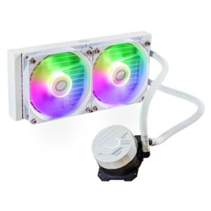 Cooler Master MasterLiquid 240L ARGB | White Edition | All-in-One CPU Waterkoeler - Afbeelding 1