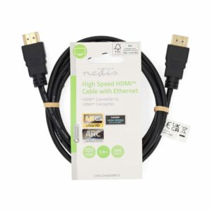 Nedis CVGL34060BK15 | HDMI kabel | 1,5 m | HDMI Type A (Standaard) Male-naar-Male | 4K | Zwart - Afbeelding 3