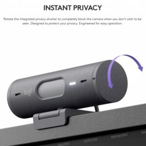 Logitech Brio 500 | Full HD Webcam (1920x1080) | 4 MP | USB-C | Grafiet - Afbeelding 3