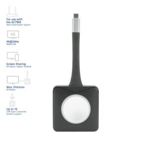 ACT Aero 4K Presentator Knop (AC7961) | USB-C | 4K | Draadloos | Tot 20m | Plug and Play - Afbeelding 8