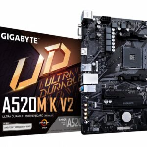Gigabyte A520M-K V2 | Socket AM4 | AMD A520 | 2xDDR4 | Micro-ATX | Moederbord | Open Box - Afbeelding 1