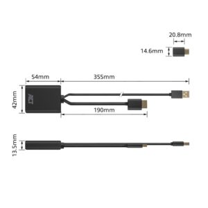 ACT AC7537 | HDMI naar USB Type C female adapter | 4K 60Hz - Afbeelding 3
