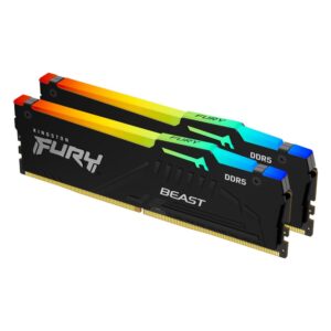 Kingston Fury Beast RGB | 16GB 2x8GB DDR5 | 5600MHz | DIMM | CL40 | Geheugenmodule | RAM - Afbeelding 1