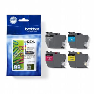 Brother LC422XLVAL | Originele Inktcartridges | 4 Stuks | Zwart/Cyaan/Magenta/Geel - Afbeelding 1
