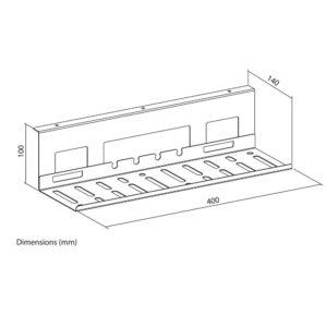 ACT Kabelgoot voor onder bureau | 40 cm | Staal - Afbeelding 3