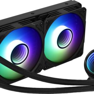 Aerocool Mirage L240 2 x 120MM ARGB RGB/GAMING Waterkoeler - Afbeelding 1