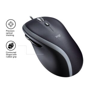 Logitech M500 | 1000 DPI Laser Sensor | Bedrade USB Muis | 7 Knoppen | Supersnel Scrollwiel | Rechtshandig | Zwart - Afbeelding 7
