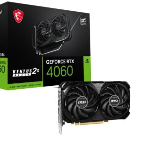 MSI GeForce RTX 4060 Ventus 2X Black OC | 8GB GDDR6 | Videokaart | GPU | NVIDIA | OPEN BOX - Afbeelding 1