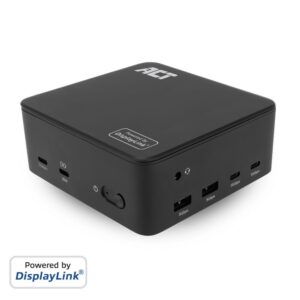 ACT Universeel USB-C Dockingstation | 4K | 3 Monitoren via HDMI en DisplayPort | DisplayLink - Afbeelding 1
