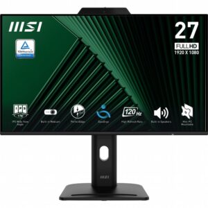 MSI PRO MP272PMG | 27" Full HD IPS Monitor | 120Hz | Webcam | USB | Zwart | OPEN BOX - Afbeelding 1