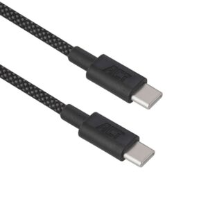 ACT AC3082 | USB 2.0 Kabel | USB-C naar USB-C | 60W | 480Mbps | Zwart | 1 Meter - Afbeelding 1