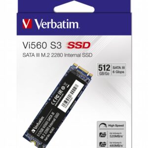 Verbatim Vi560 | 512GB SATA SSD | M.2 | 560MB/s Lezen | 520MB/s Schrijven - Afbeelding 1