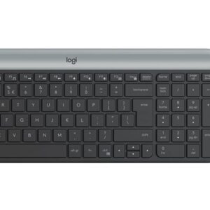 Logitech MK470 Slim Combo | Draadloos Toetsenbord en Muis | QWERTY US International | Grafiet | RETURNED - Afbeelding 1