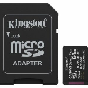 Kingston Technology microSDXC 64GB | Canvas Select Plus Gen3 | 100MB/s | A1 | + Adapter