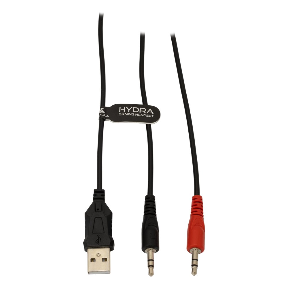 Baracuda HYDRA RGB Rainbow | Gaming Headset 3,5mm & USB | Wit - Afbeelding 8