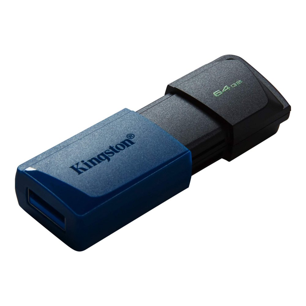Kingston DataTraveler Exodia M | 64GB USB-A 3.2 Flash Drive | Zwart/Blauw - Afbeelding 3