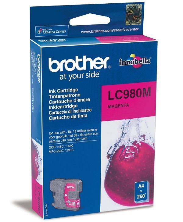 Brother LC980M originele inktcartridge – magenta