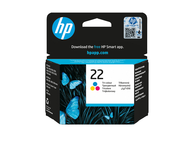 HP 22 originele inktcartridge – driekleur